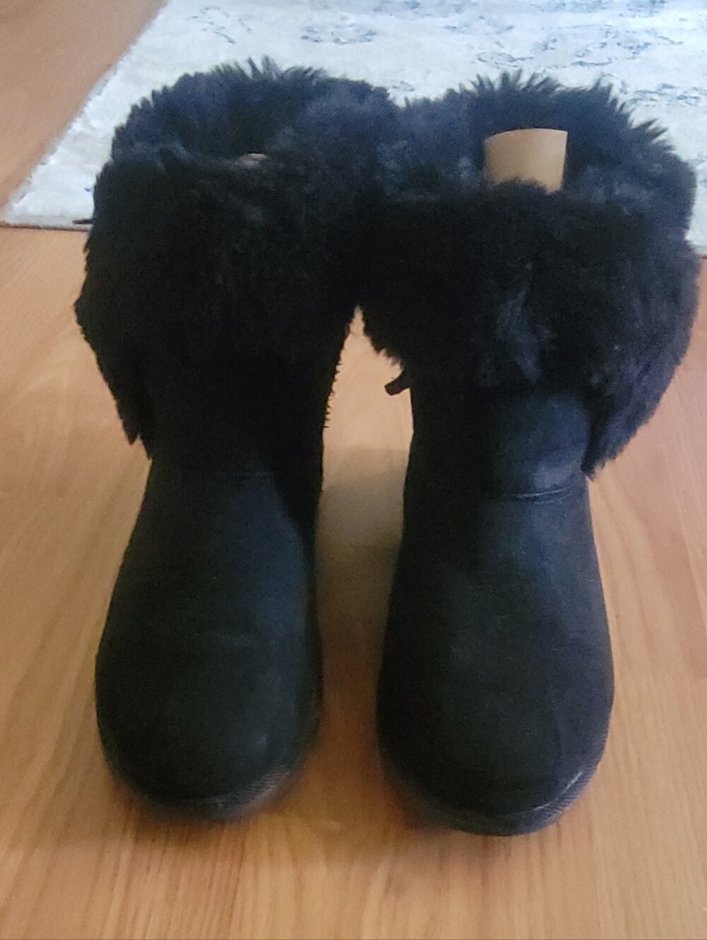 Juicy Couture JC-King Black Faux Fur Winter Boots - Size 7